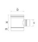 SLXCÖB250 - 2'' Çatı Ölçüm Borusu 250 mm