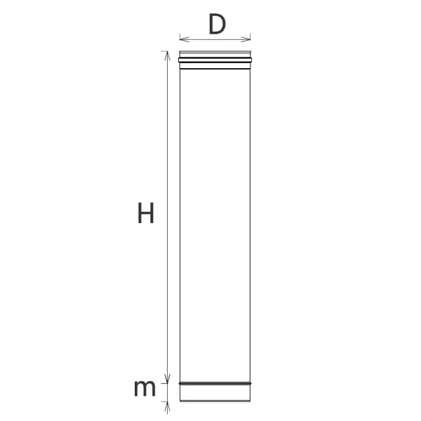 SLXB1000 - Düz Boru 1000 mm