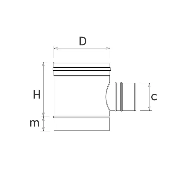 SLXCÖB250 - 2'' Çatı Ölçüm Borusu 250 mm