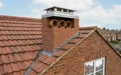 What are the benefits of having a double or multi-flue chimney?